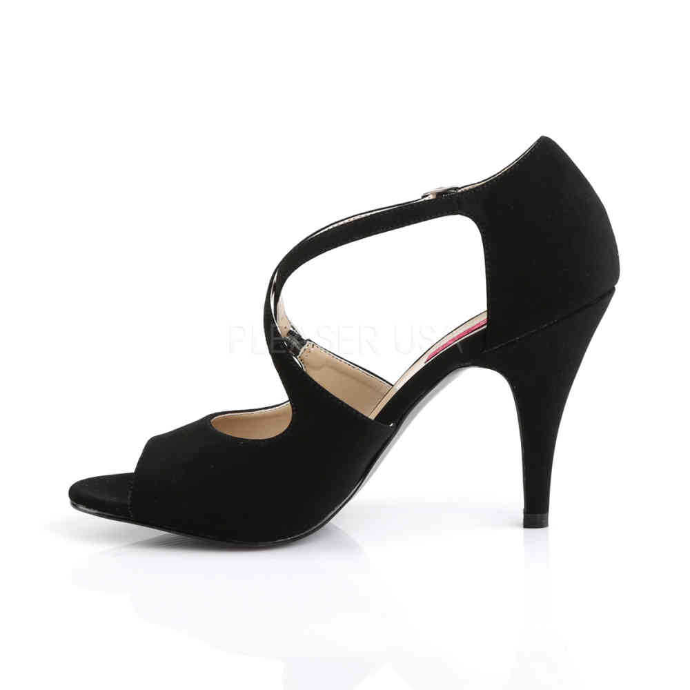 Pleaser Pink Label - DREAM-412 Pumps - Paaldans schoenen - Zwart